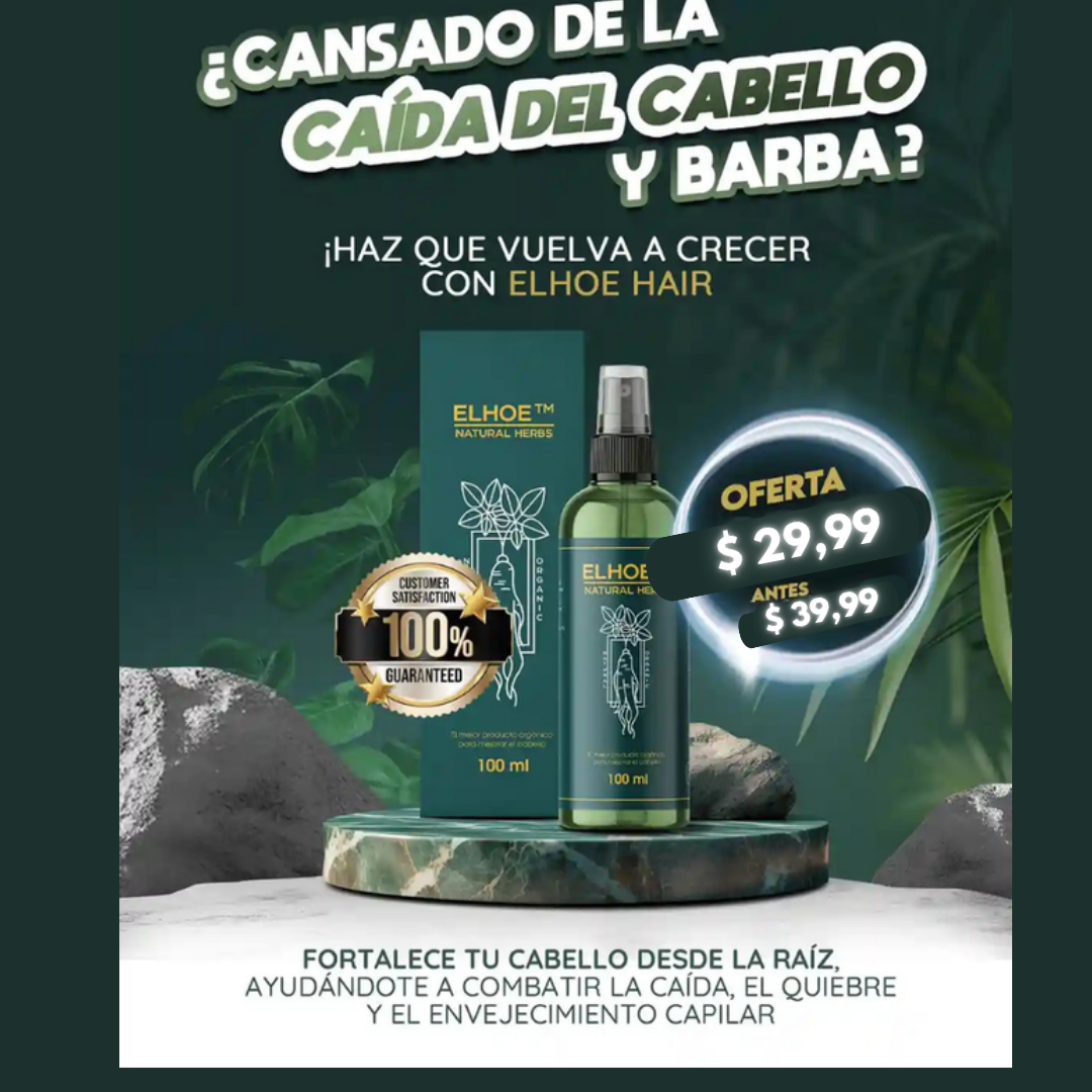 Elhoe-hair™ - Suero para el crecimiento del cabello