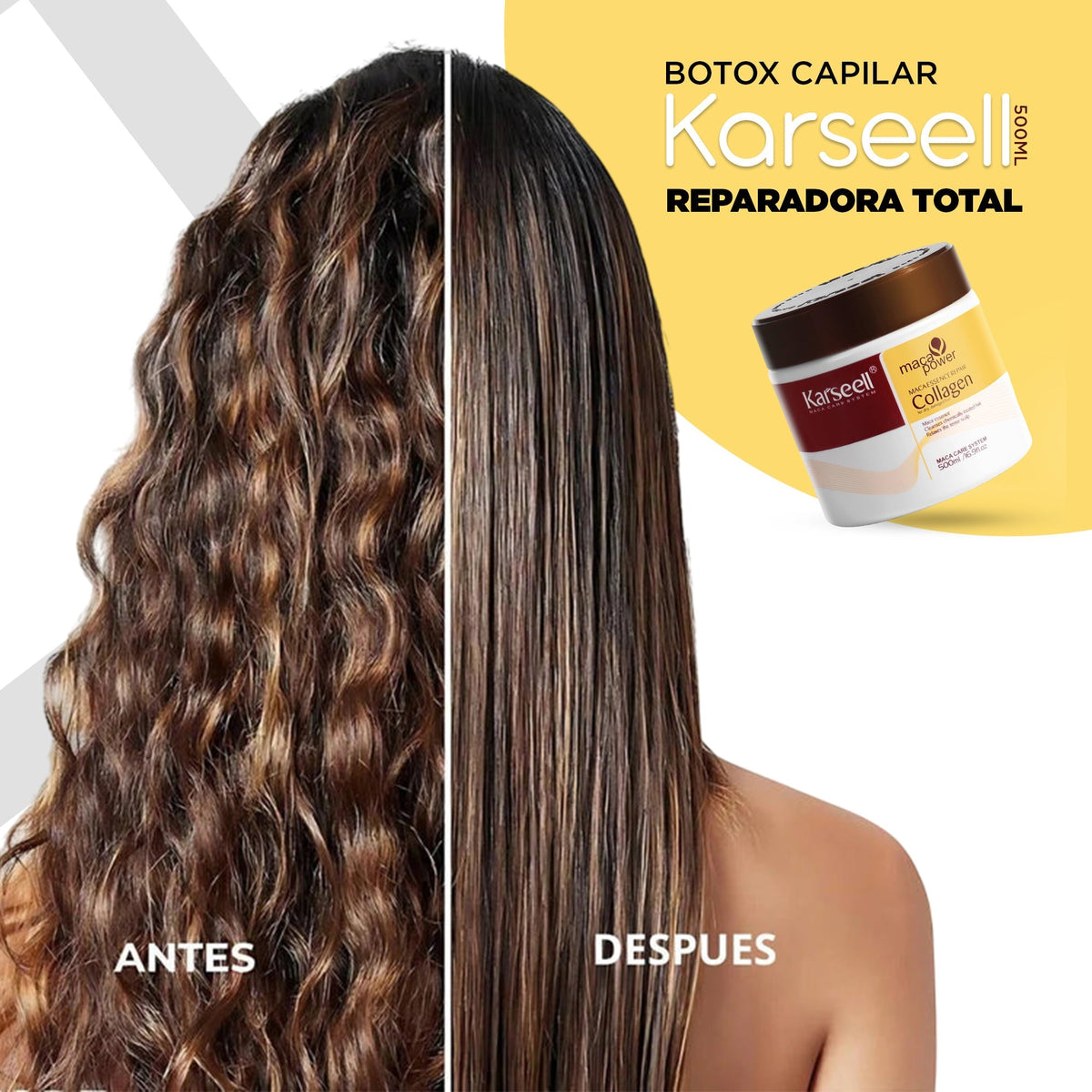 Botox Capilar Karseell 500 ML Reparación Total