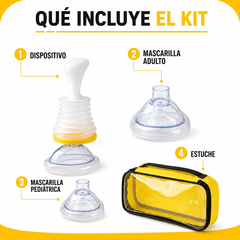 Kit Emergencia RespiraSafe  Actúa cuando cada segundo cuenta