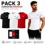 Pack 3 Camisetas Premium Slim Fit