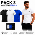 Pack 3 Camisetas Premium Slim Fit