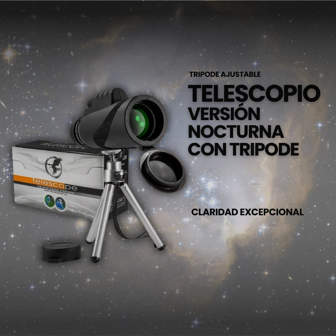 Telescopio versión nocturna con trípode