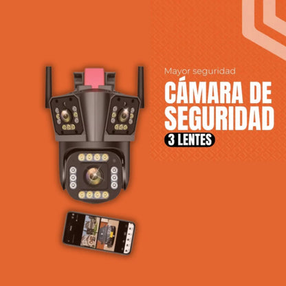 Camara de seguridad 3 lentes