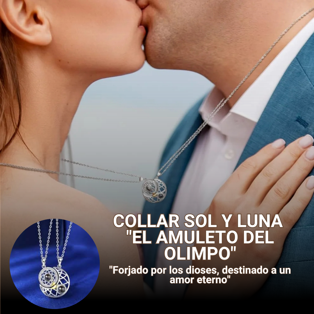 COLLAR SOL Y LUNA "EL AMULETO DEL OLIMPO"