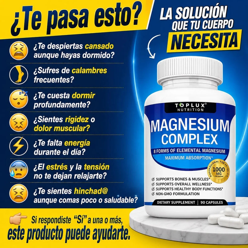Magnesio Complex Suplemento para Descanso