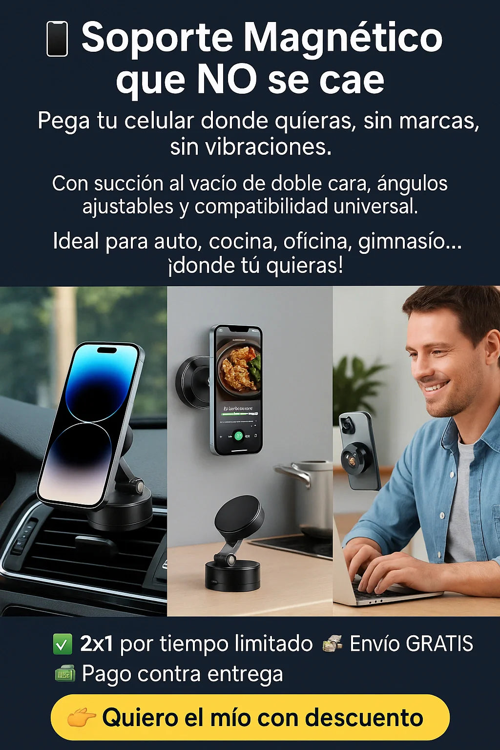 SOPORTE MAGNETICO 2X1